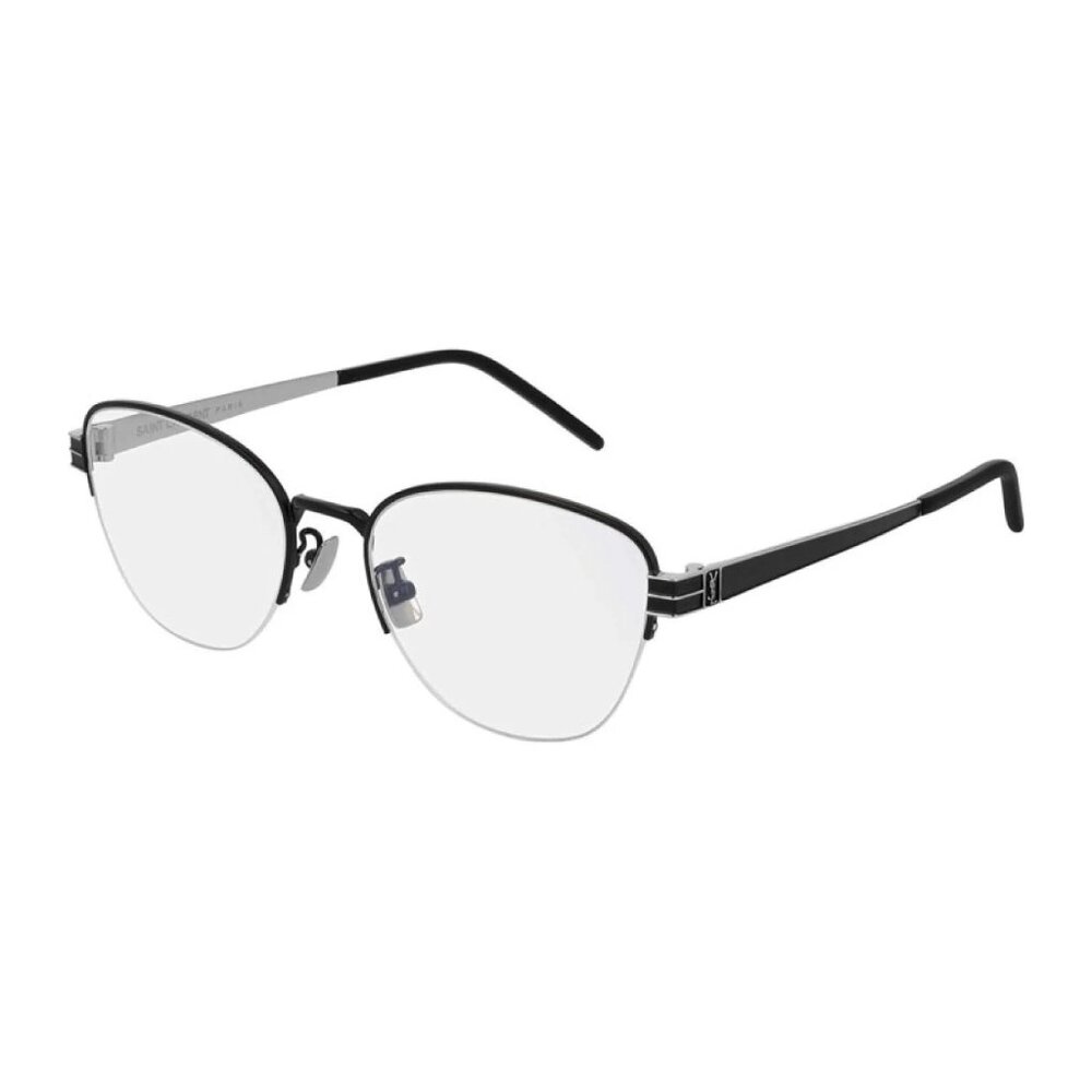 NEW SAINT LAURENT EYEGLASSES, SLM64 004 BLACK/SILVER WOMEN EYEWEAR SL M64 004
